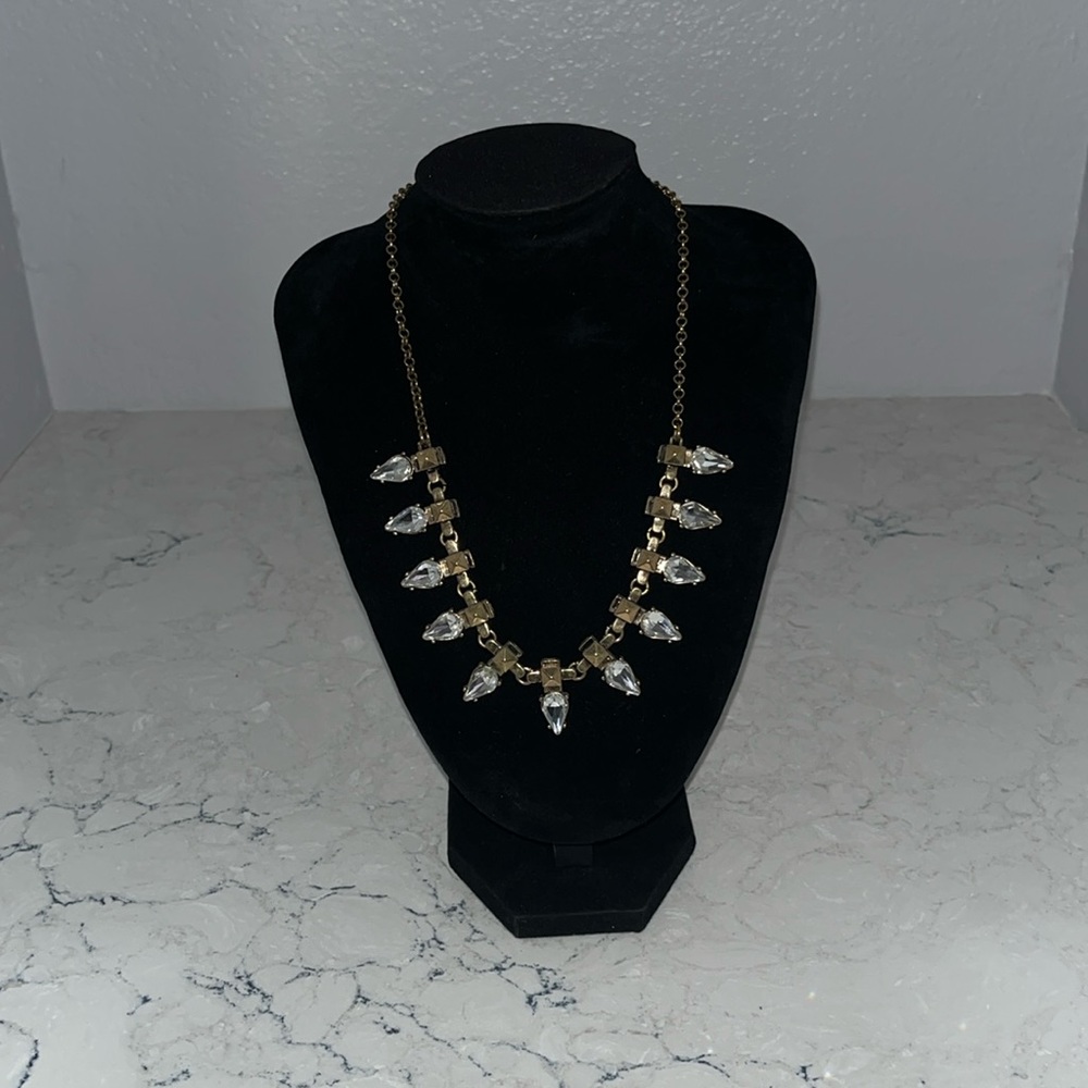 Fashion jewelry antique gold color statement necklace